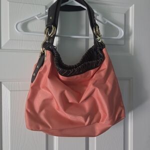 JPK Paris 75 Coral Bag With Brown Leather Trim